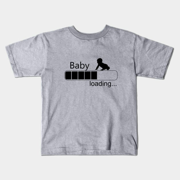 Baby loading Kids T-Shirt by cypryanus